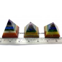 7 Chakra Bonded  35 - 55 mm wholesale pyramid